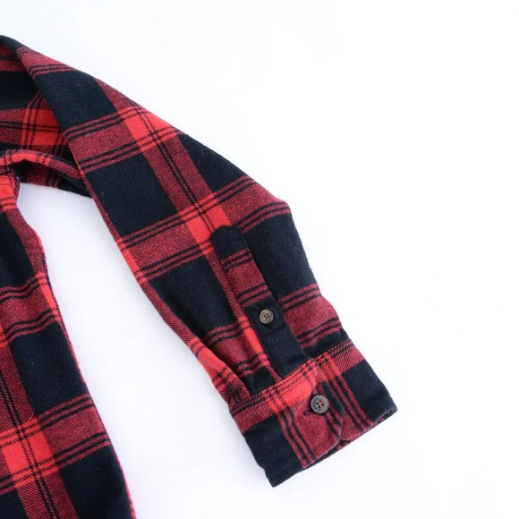 Jachs New York Red Black Checker 100% Cotton Outdoor Gorpcore  Button Up Shirt M - Picture 11 of 11